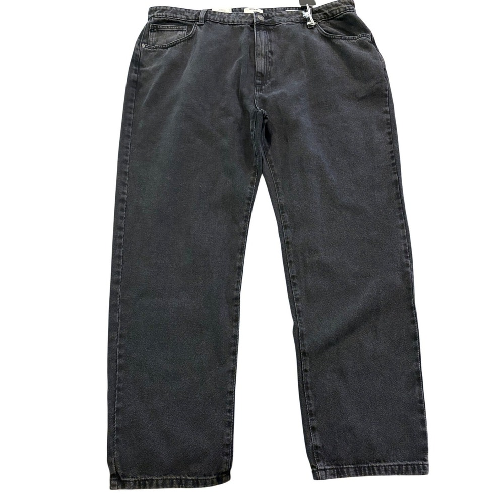 Cotton On Mens Measures 40x32 Black Original Straight Jeans Faded Wash Tagged 38